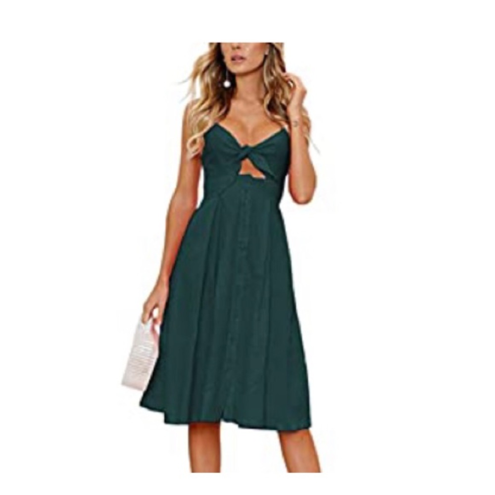 Green summer dress size medium